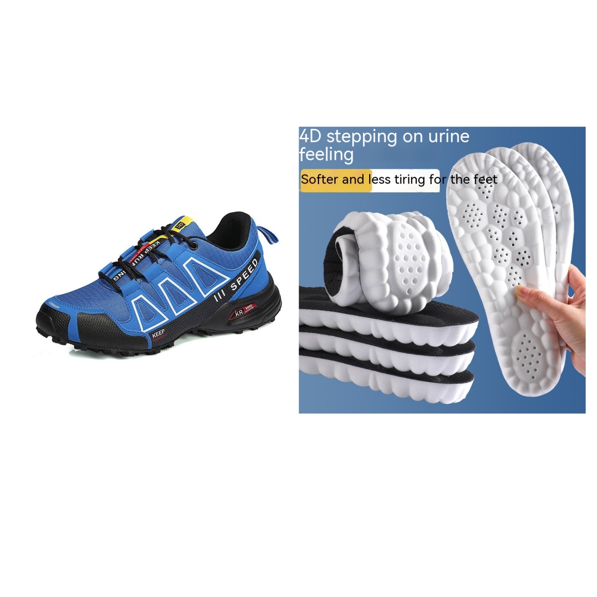 Men's Super Lightweight Breathable Shock Absorption Off-road Trekking Shoes