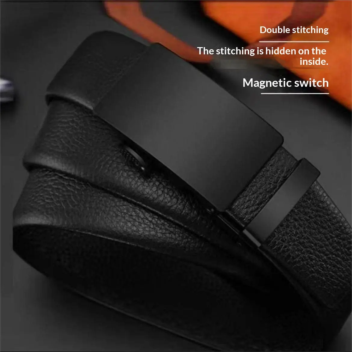 Mens Smooth Leather Belt