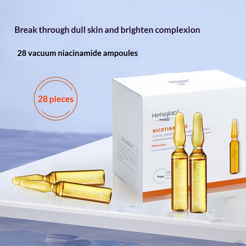 Hyaluronic Acid Fullerene And Niacinamide Serum Single Use Ampoules For Intense Hydration And Moisturization