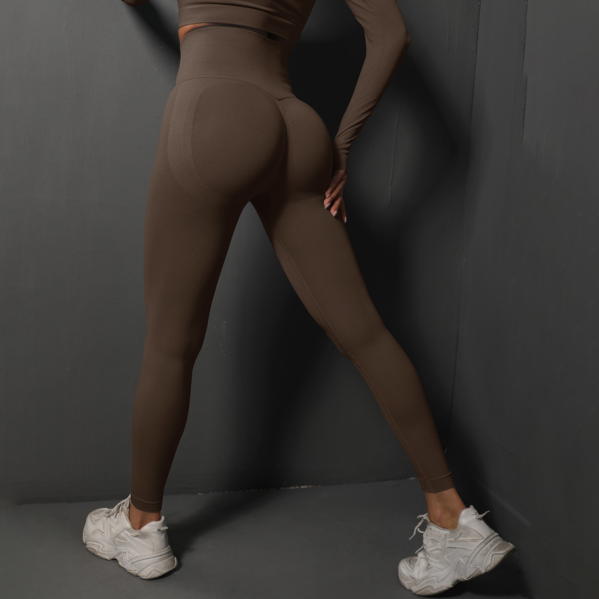 Seamless Stretch High Waist Belly Contracting And Close-fitting Trousers