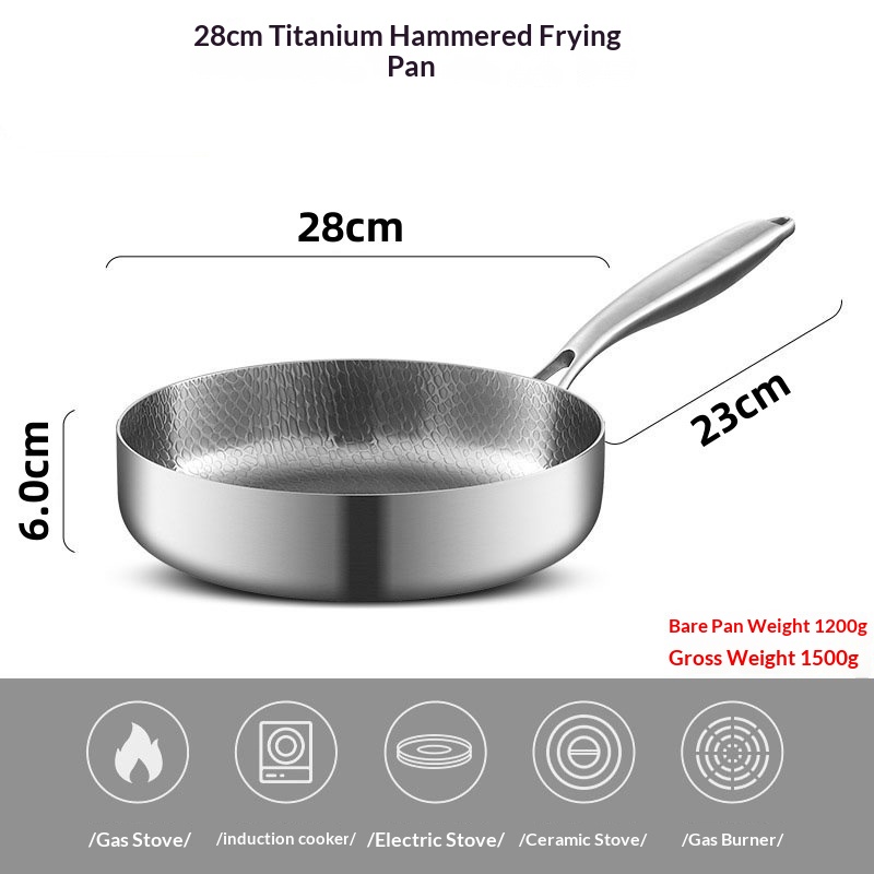 High-end Titanium Non-stick Pan For Home Use