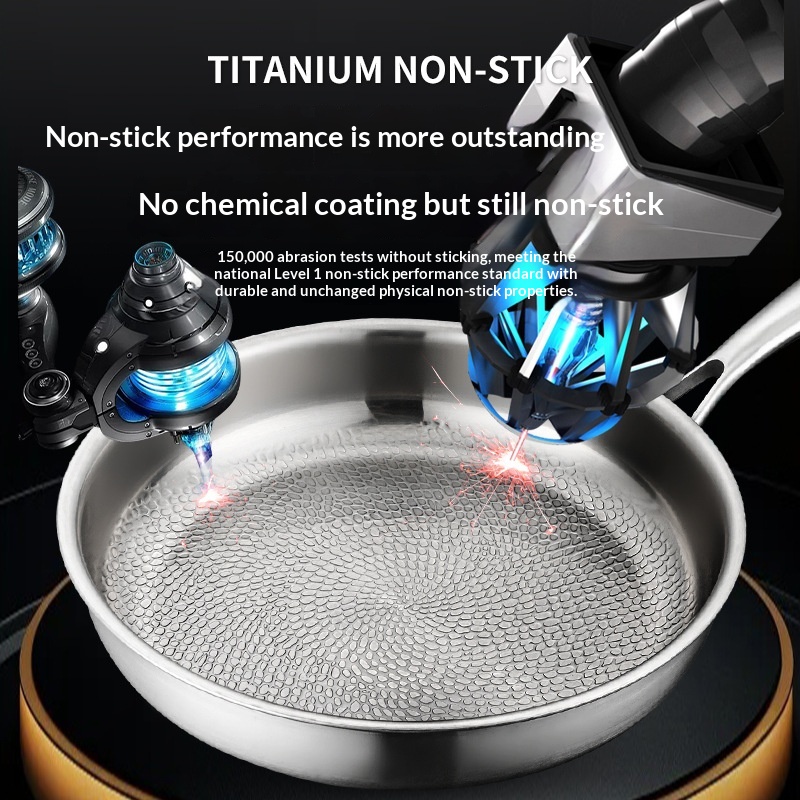 High-end Titanium Non-stick Pan For Home Use