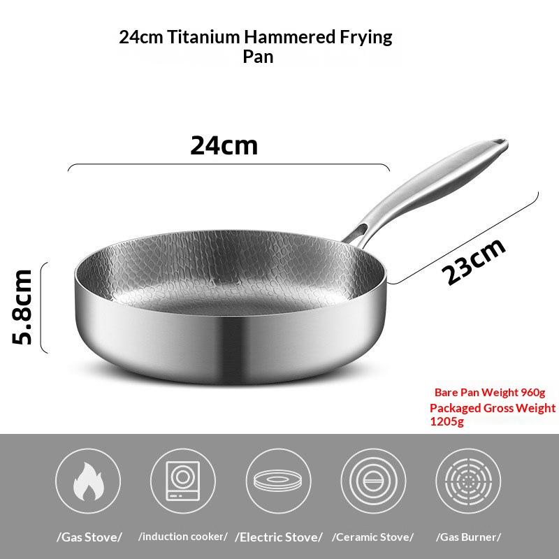 High-end Titanium Non-stick Pan For Home Use