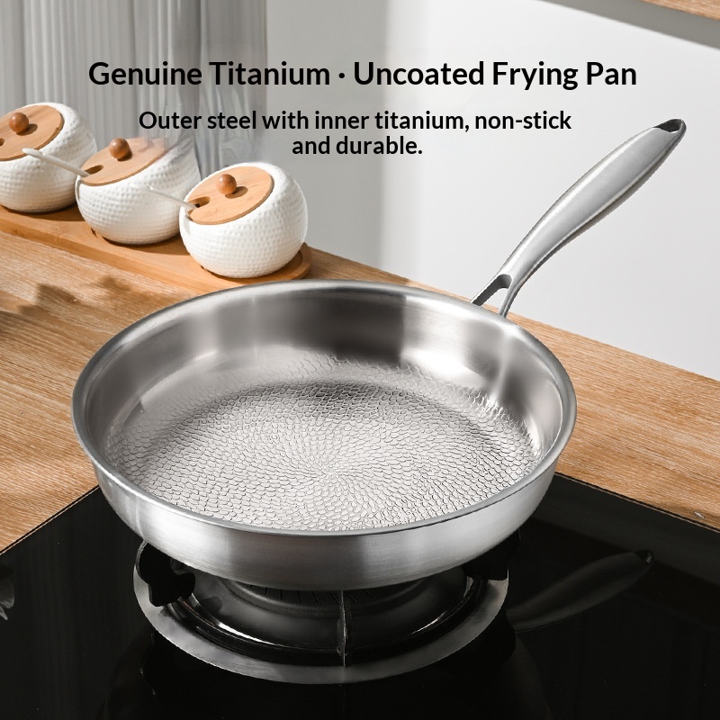 High-end Titanium Non-stick Pan For Home Use