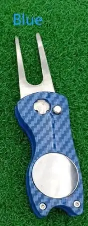 Carbon-Fiber Golf Green Repair Folding Divot Tool