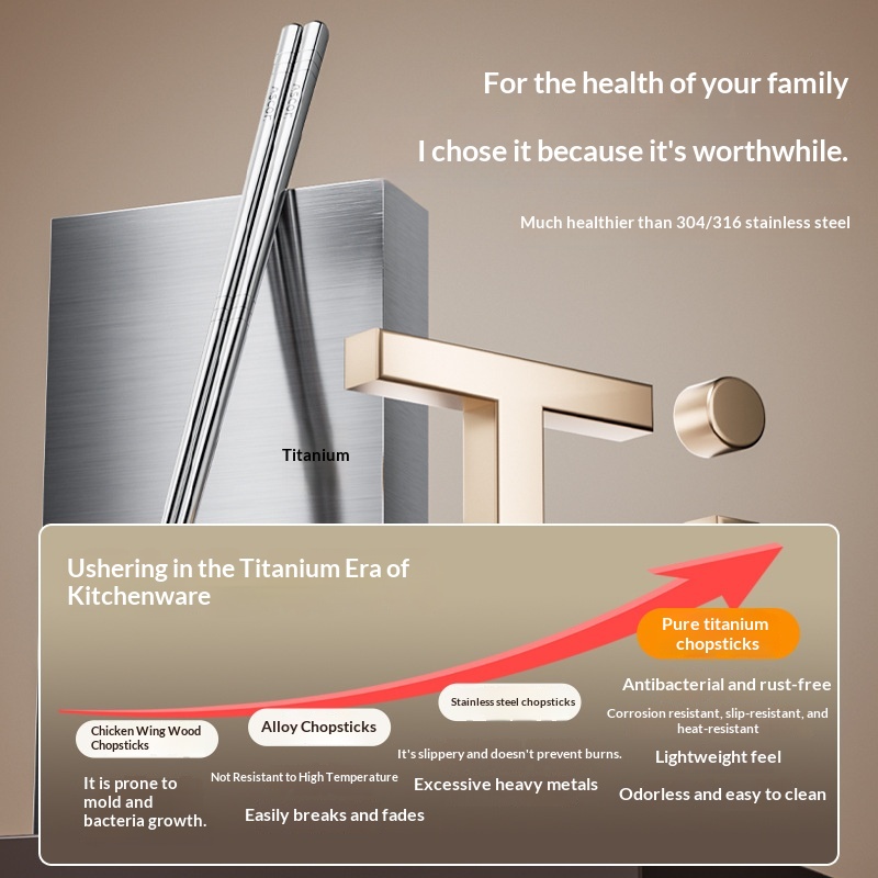 Pure Titanium Chopsticks For Home Useluxury On A Budget
