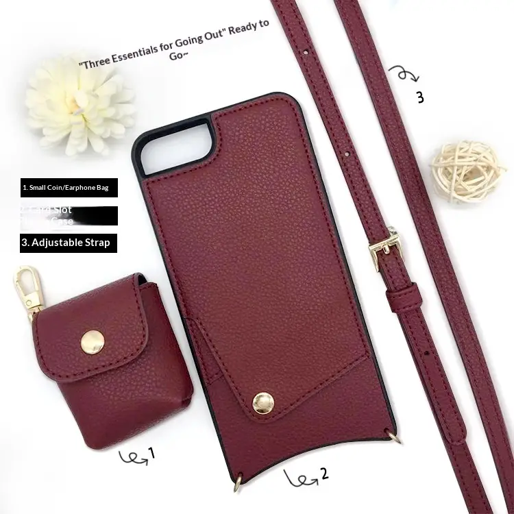 Protective Case With A Crossbody Strap, Card Slots, And A Zipperkeeps Fingerprints At Bay While Doubling As A Mini Wallet