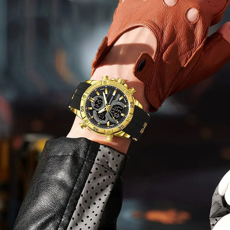 Multifunctional Mens Electronic Watch Waterproof, Luminous