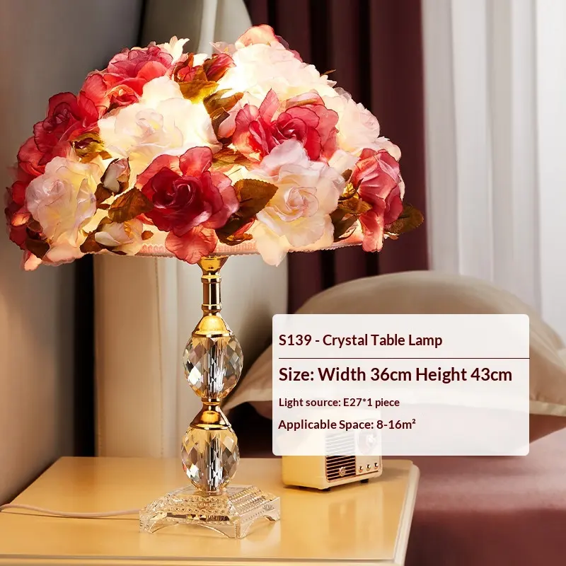 Romantic Crystal Rose Lantern Instagrammable Nordic Light-Luxury