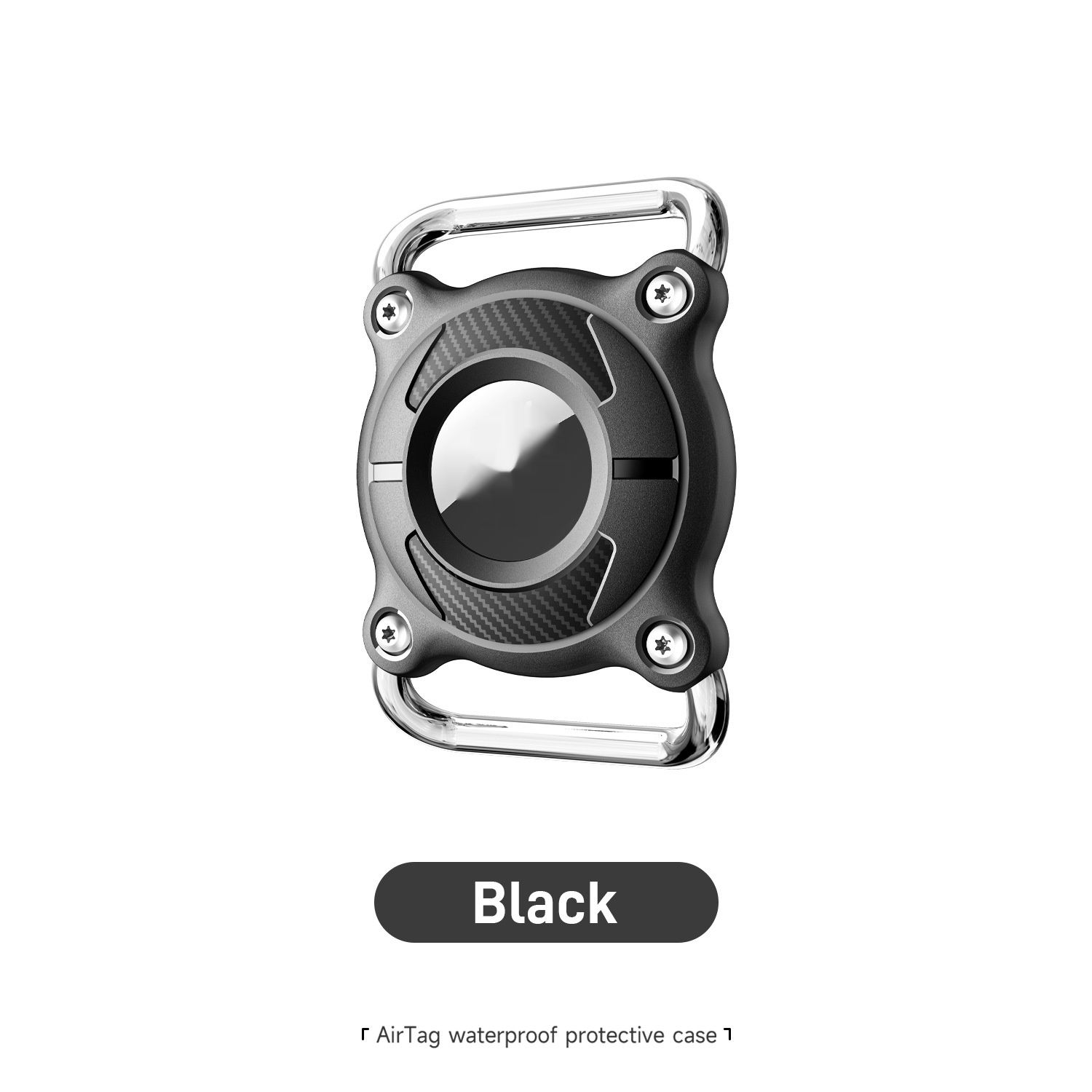 Metal Hardware Buckle AirTag Anti-loss Device Pet-grade Waterproof Case Protector