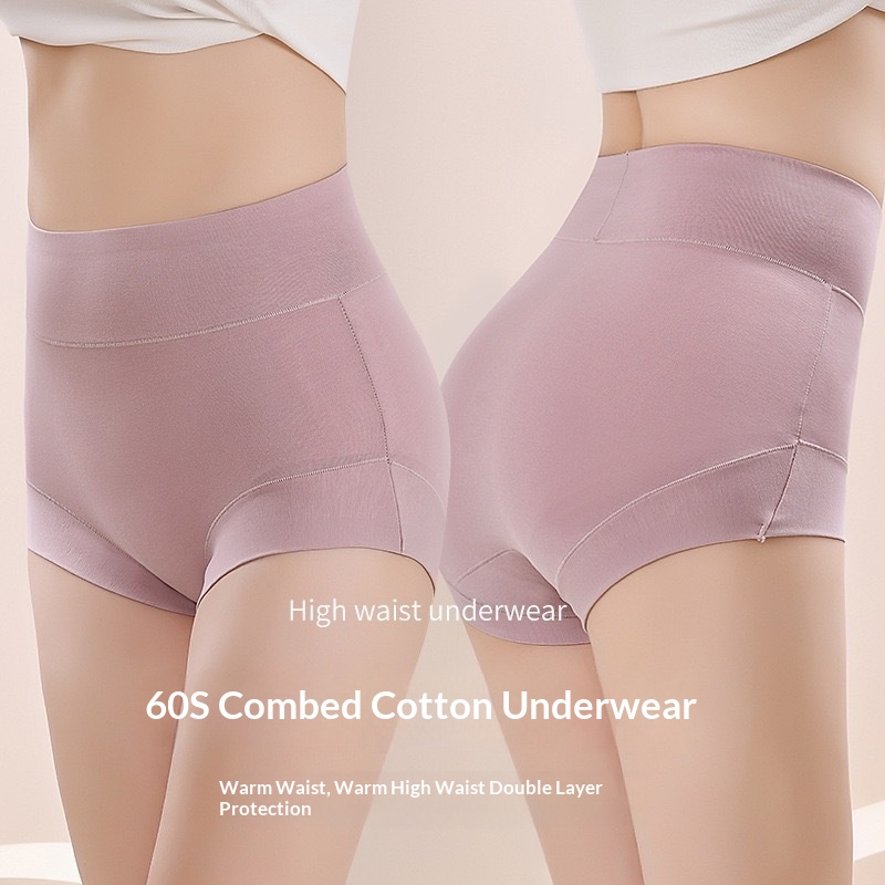 High Waisted Womens Plus Size Cotton Crotch In Solid Color