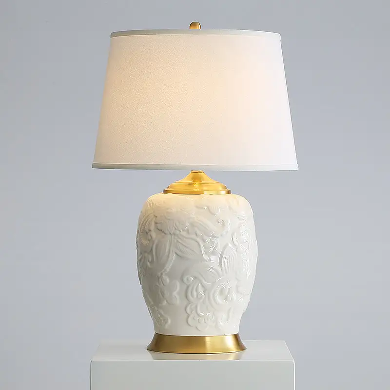 All-copper Ceramic Table Lamp For Decoration