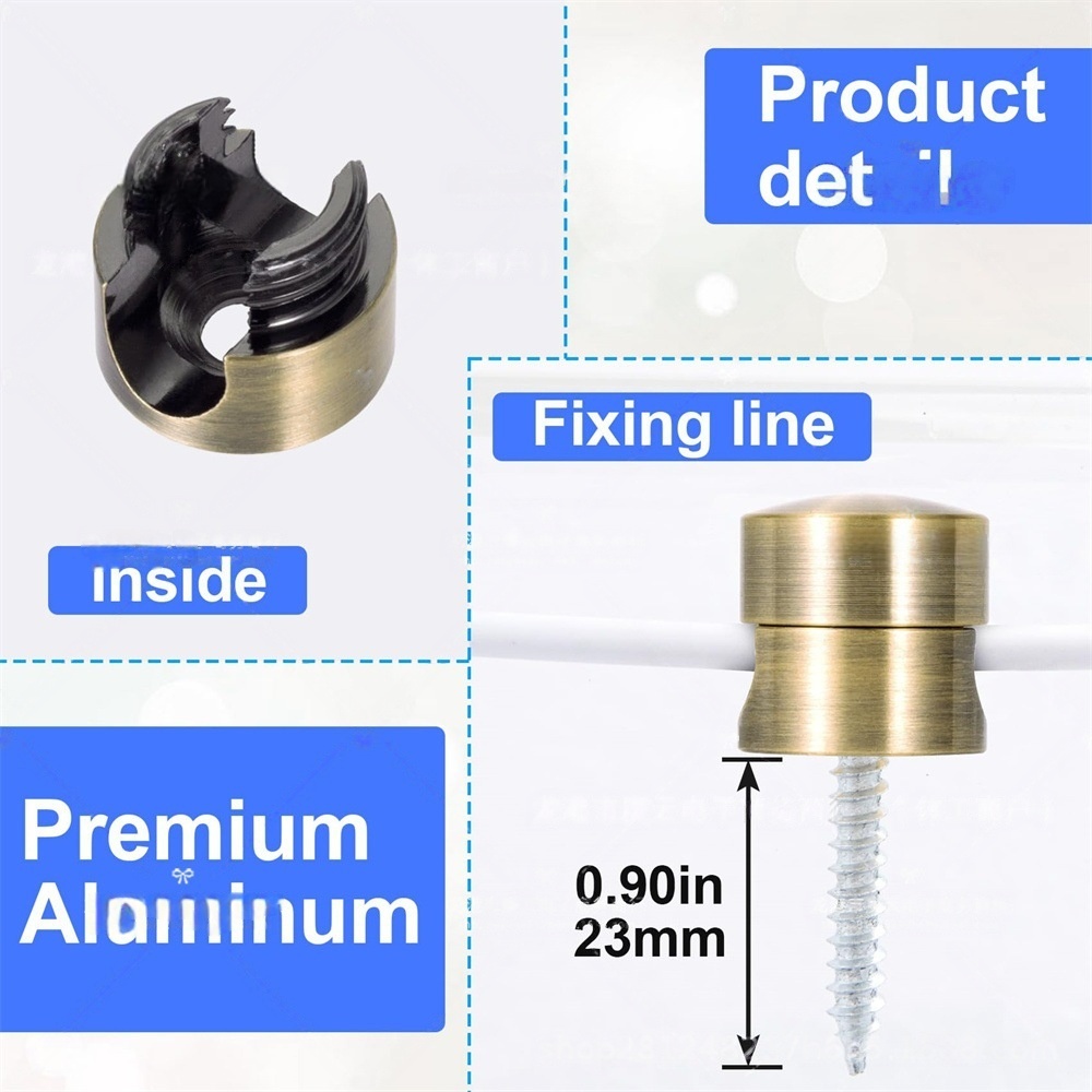 Metal Aluminum Wire Clamp Power Cord Holder Tool Accessory