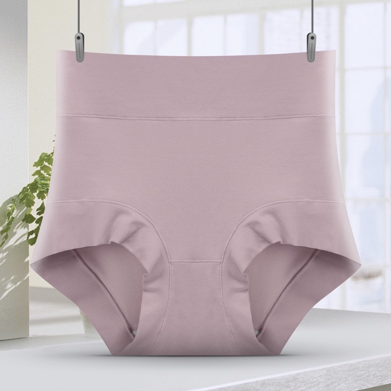 High Waisted Womens Plus Size Cotton Crotch In Solid Color