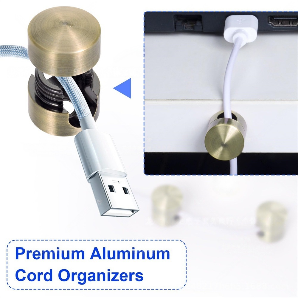 Metal Aluminum Wire Clamp Power Cord Holder Tool Accessory