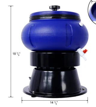 Electric 18 Lbs Vibratory Tumbler Vibratory Tumbler Bowl For Polishing Metal