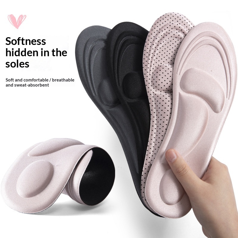 5D Arch-supporting High-elasticity Shock-absorbing Breathable And Sweat-wicking Insoles For Men And Women