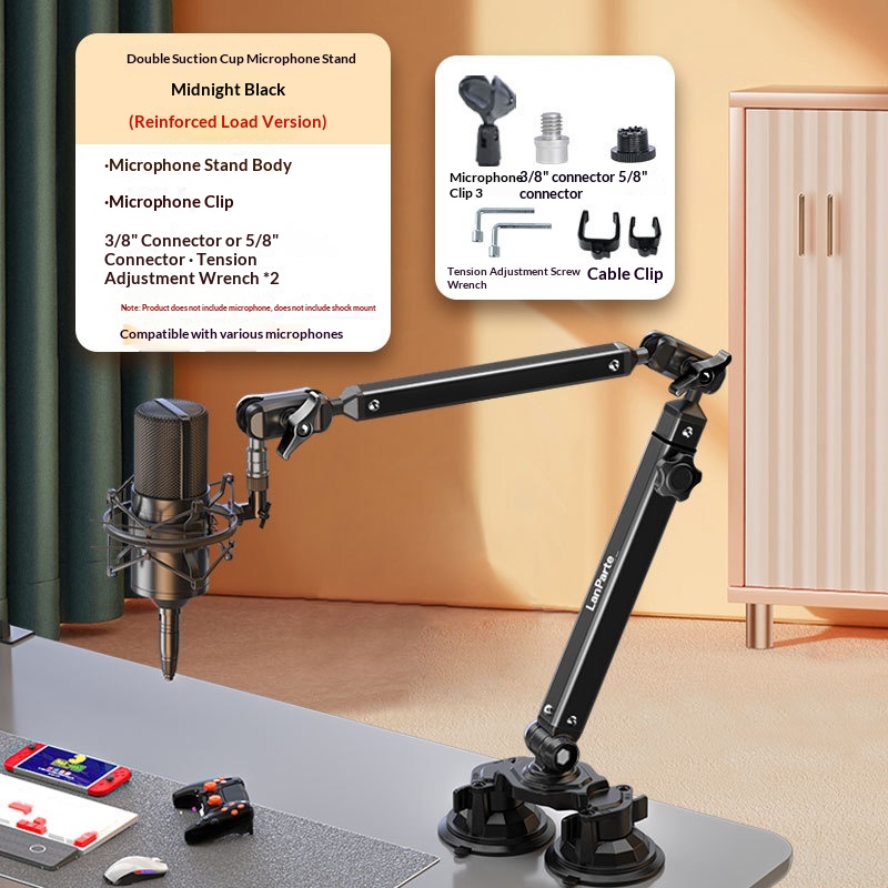Lamptek Heavy-duty Microphone Boom Arm With Adjustable Extension