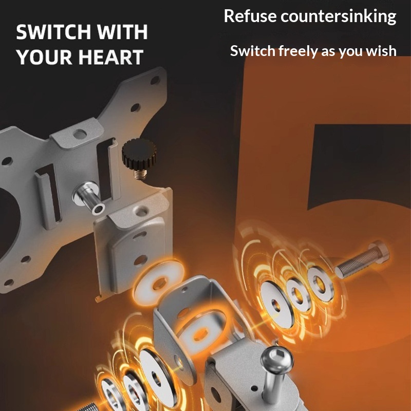 Monitor Computer Stand With Mechanical Arm And Desktop Rotation
