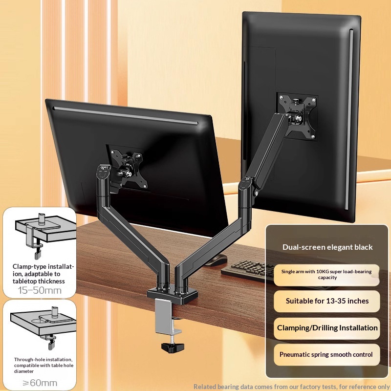 Monitor Computer Stand With Mechanical Arm And Desktop Rotation