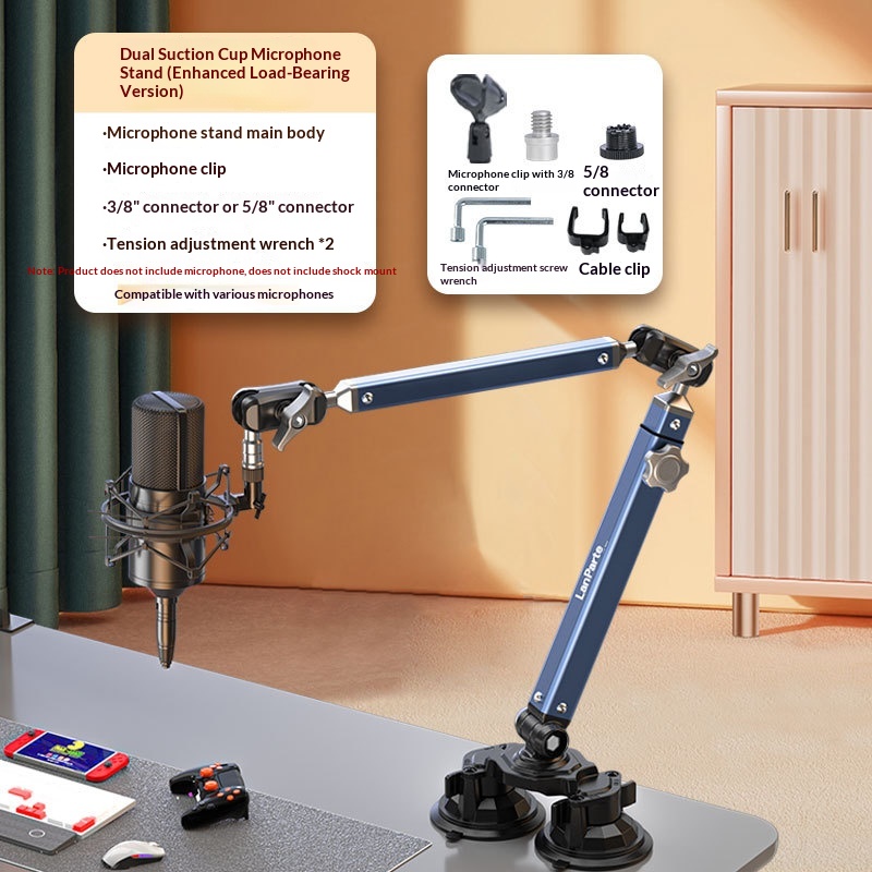 Lamptek Heavy-duty Microphone Boom Arm With Adjustable Extension