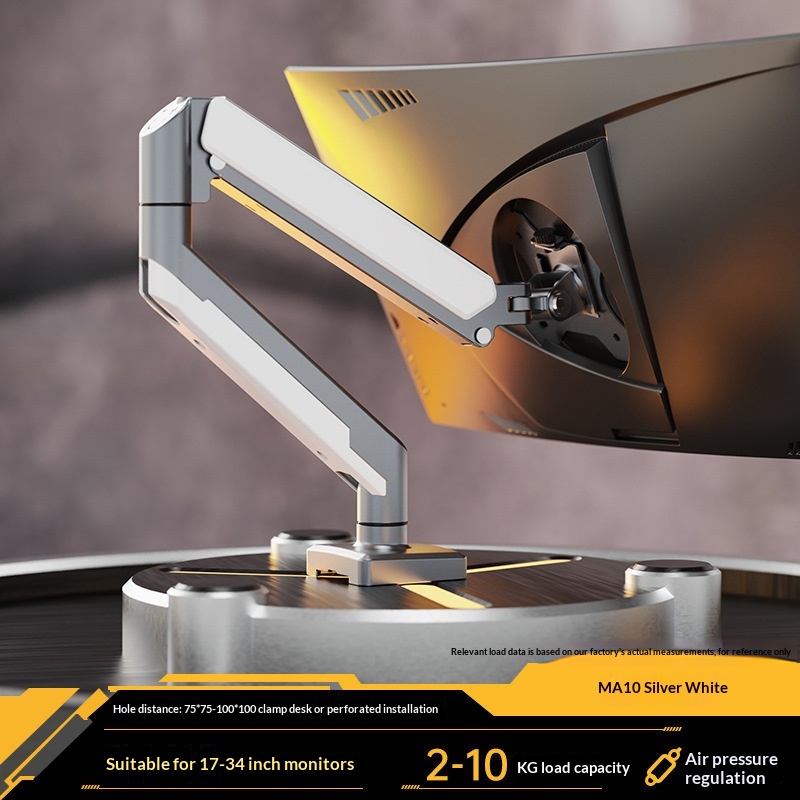 Monitor Computer Stand With Mechanical Arm And Desktop Rotation