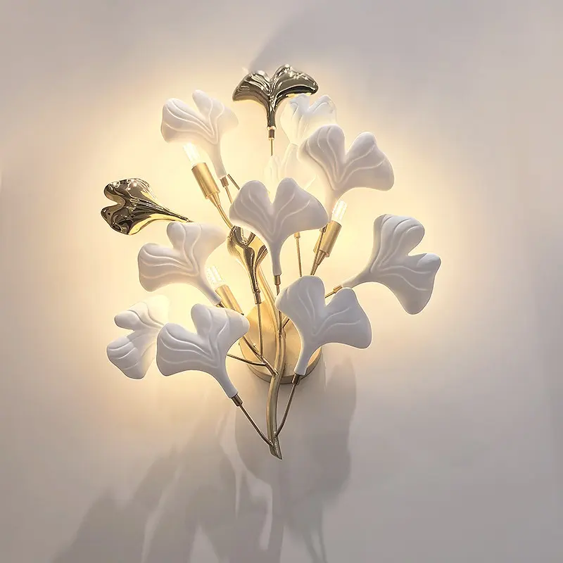 All-Copper Creative Art Crystal Wall Lamp