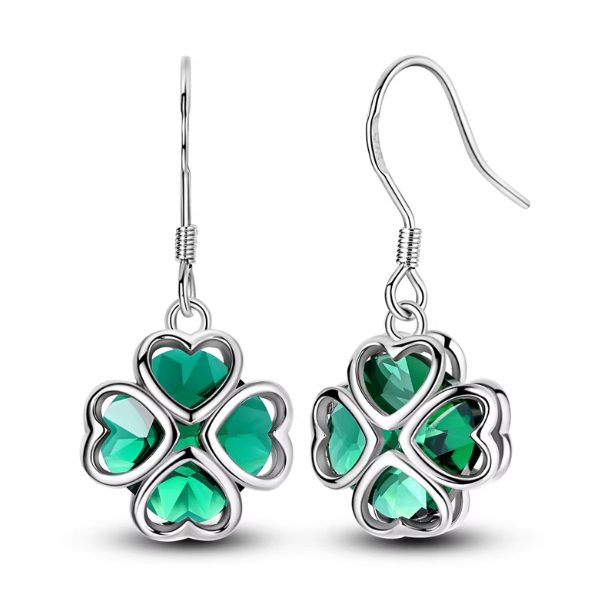 Pink-purple Iris Hoop Folded-ear Bunny Ear Jewelry Niche-design Copper-plated Silver Earrings