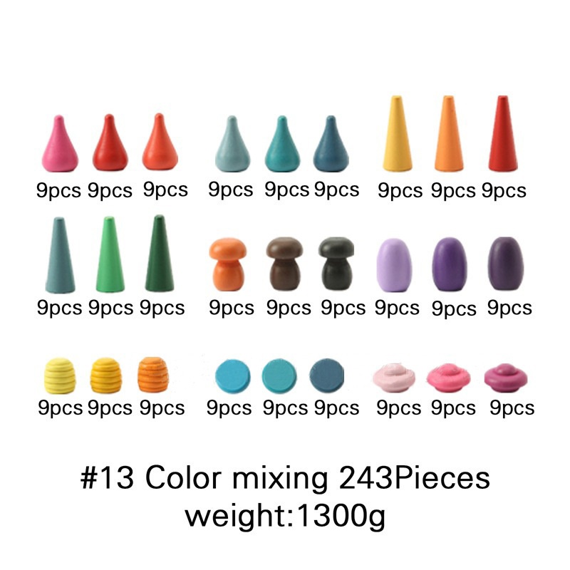 Bestselling Wooden Stacking Toy For Kids Rainbow Building Blocks For Creative Assembly