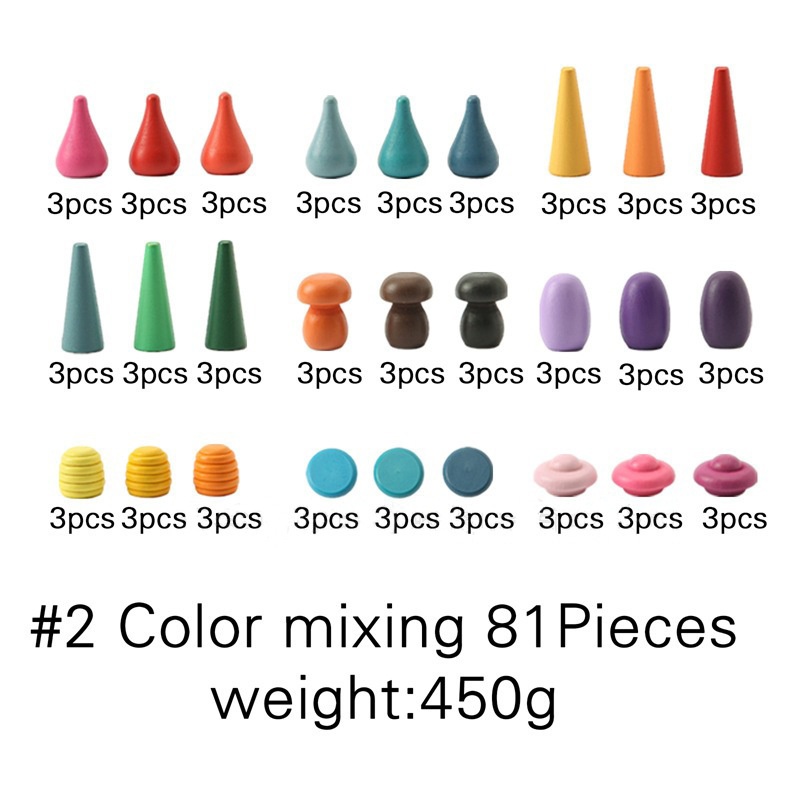 Bestselling Wooden Stacking Toy For Kids Rainbow Building Blocks For Creative Assembly