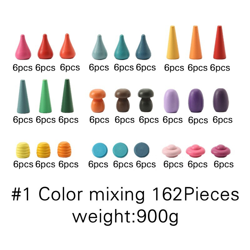 Bestselling Wooden Stacking Toy For Kids Rainbow Building Blocks For Creative Assembly