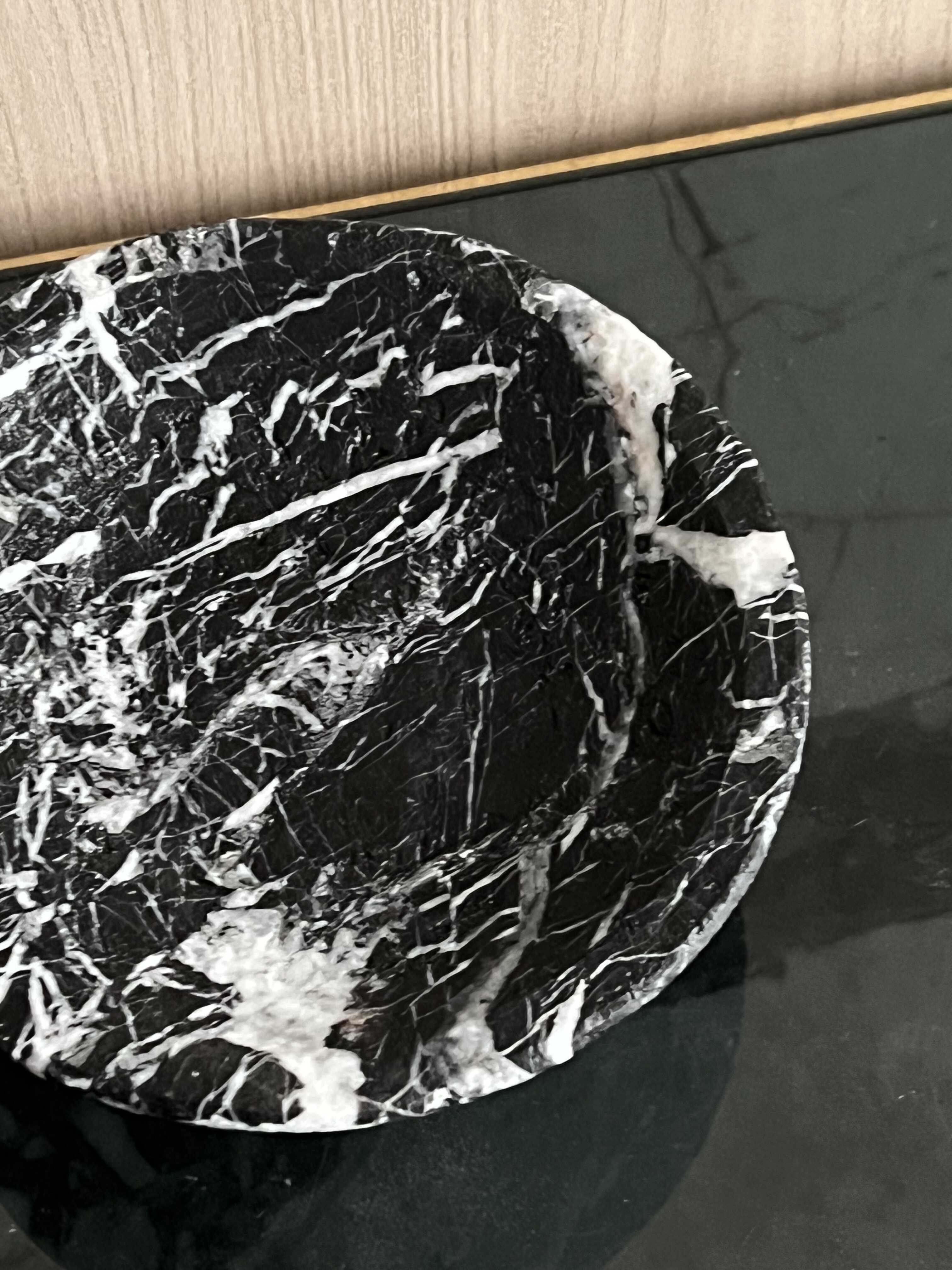 Natural Marble Fruit Tray And Serving Platter For Home Use