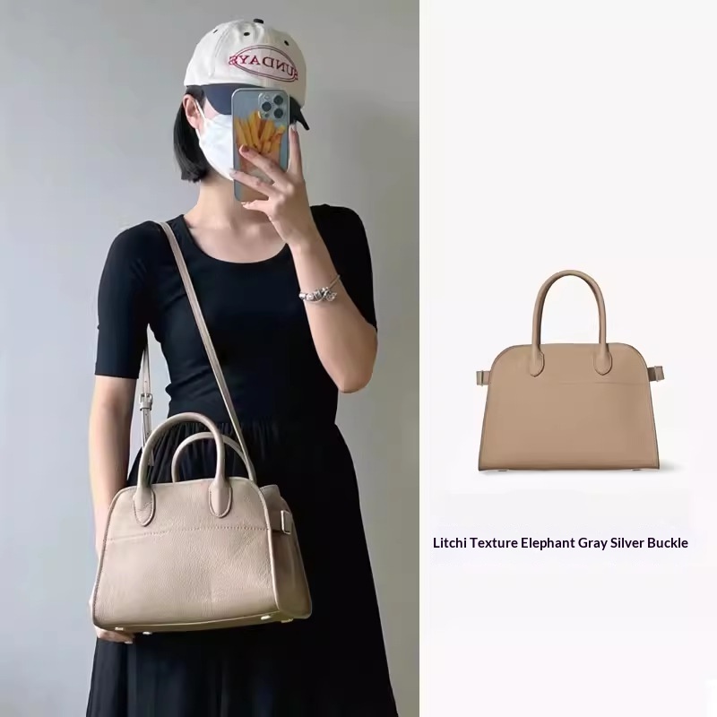 Womens Commuter Tote Bag In Textured Suede