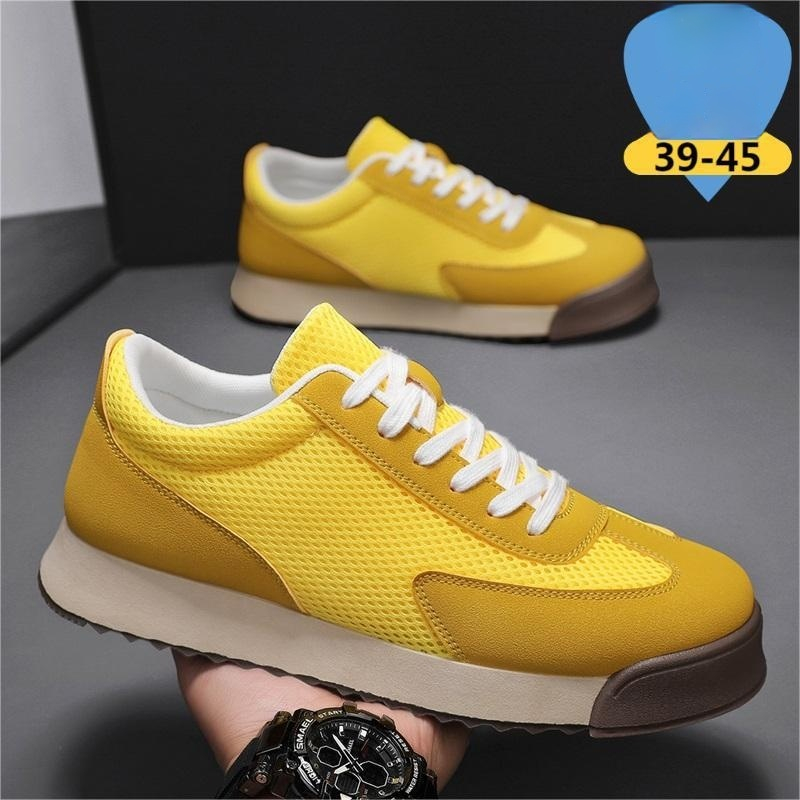 Mens Retro Running Shoes With Thick Sole For Height Increase