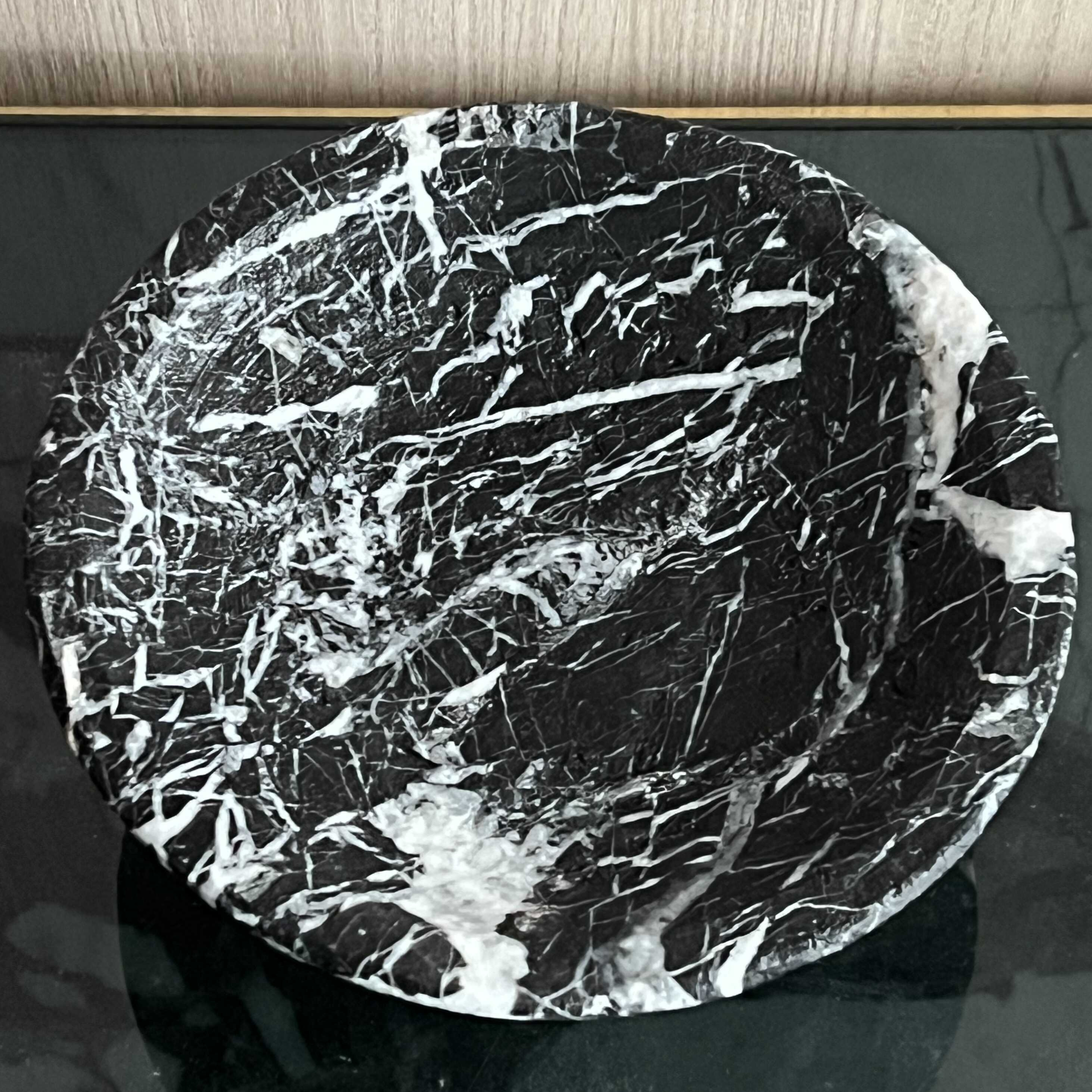 Natural Marble Fruit Tray And Serving Platter For Home Use