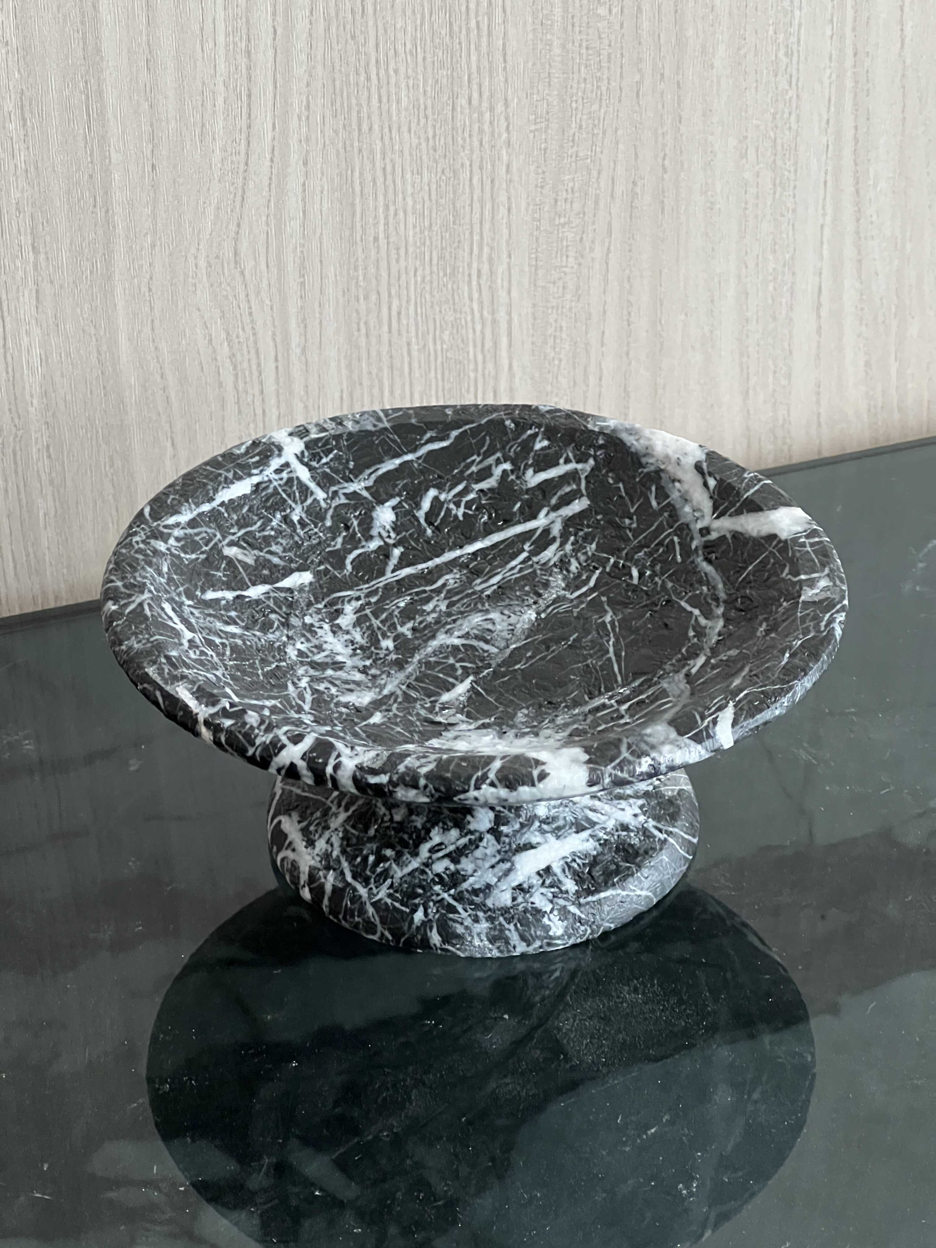 Natural Marble Fruit Tray And Serving Platter For Home Use