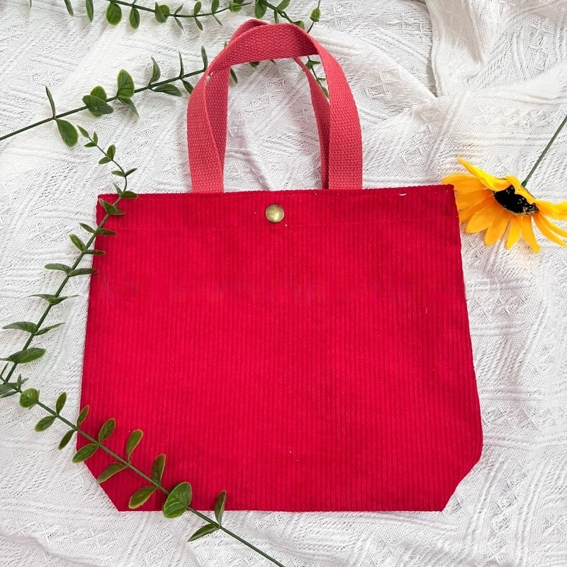 Rough-yarn Minimalist-style Tote With Double-sided Prints A Versatile High-capacity Womens Canvas Bag