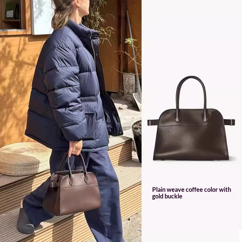 Womens Commuter Tote Bag In Textured Suede