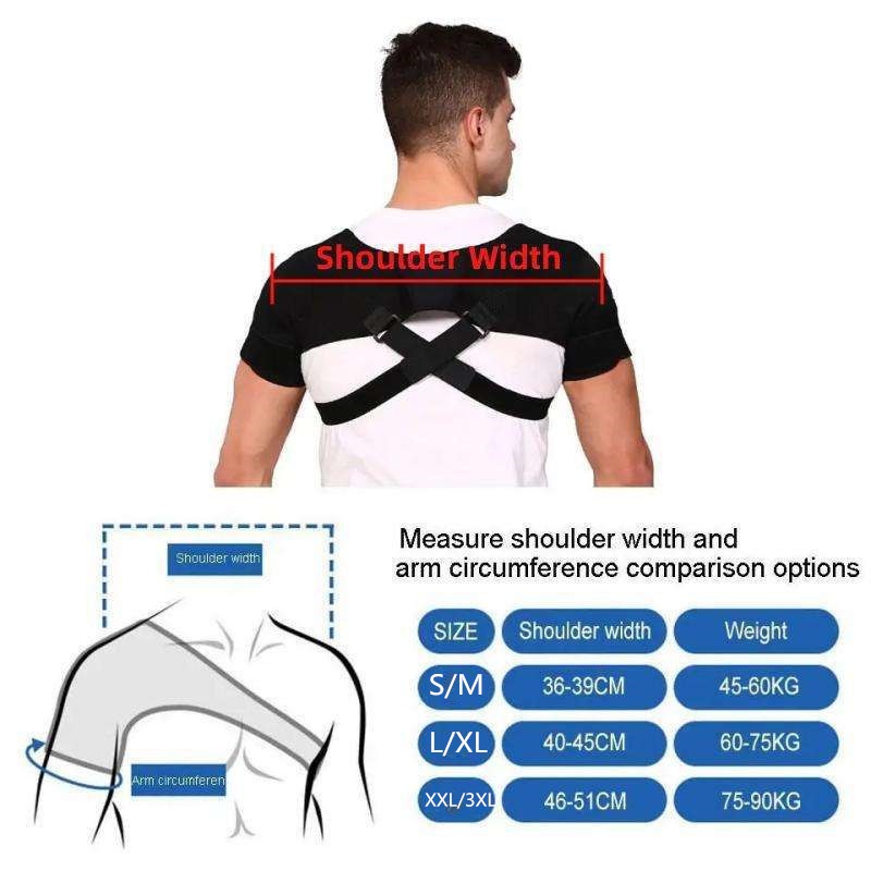 Adjustable Cross Shoulder For Back Pain Relief Featuring Dual Straps And Dual Shoulder Supports