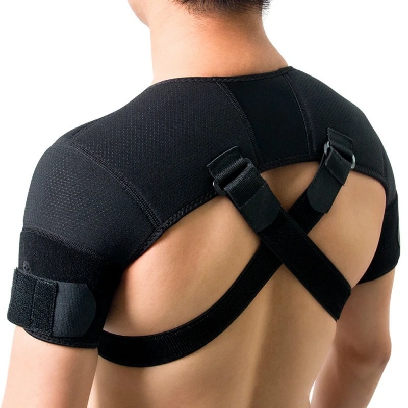 Adjustable Cross Shoulder For Back Pain Relief Featuring Dual Straps And Dual Shoulder Supports