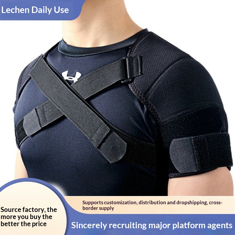Adjustable Cross Shoulder For Back Pain Relief Featuring Dual Straps And Dual Shoulder Supports
