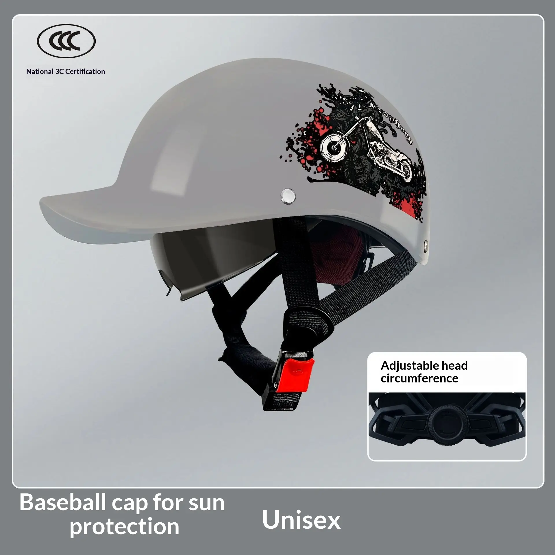Unisex Half-face Sun-protection Electric Scooter Helmet