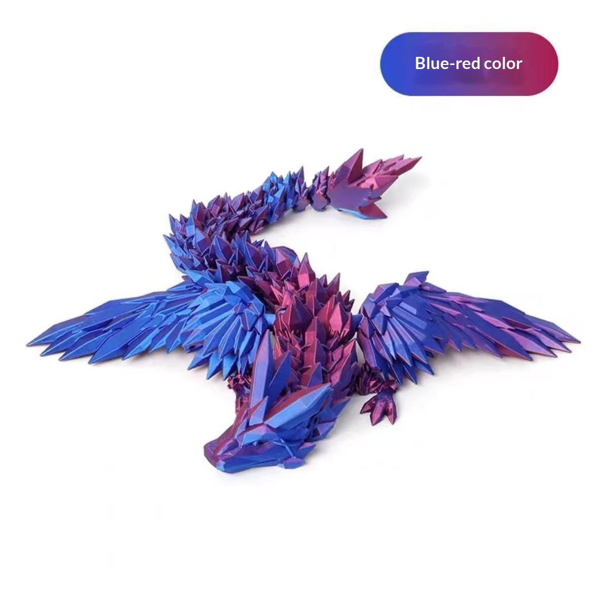 3D-printed Flying Dragon Model With A Fully Posable Body For Play