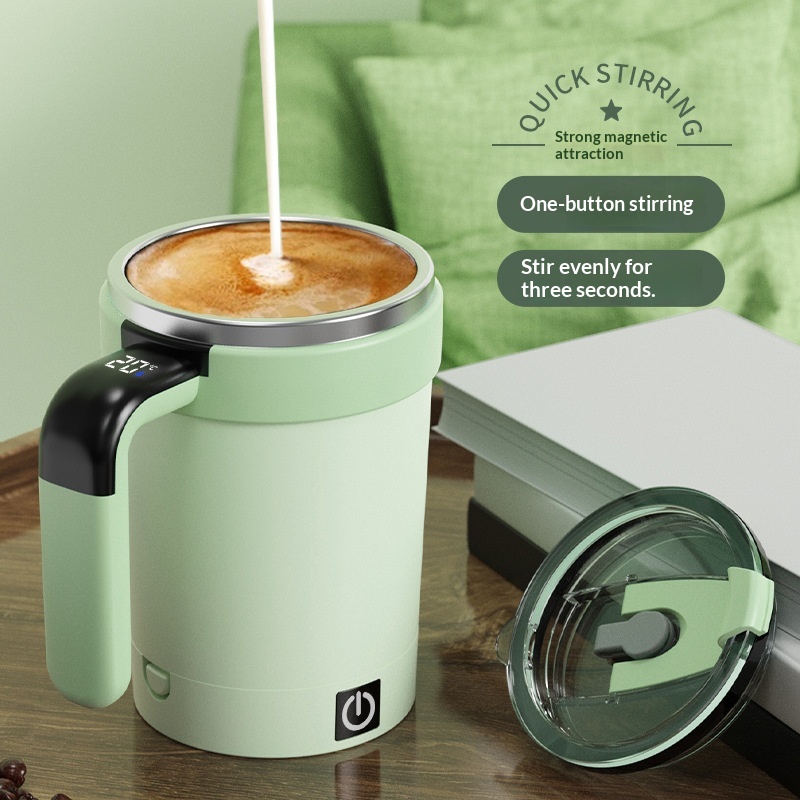 Intelligent Temperature Measuring Magnetic Force Auto Stirring Cup Electric Portable - Image 1
