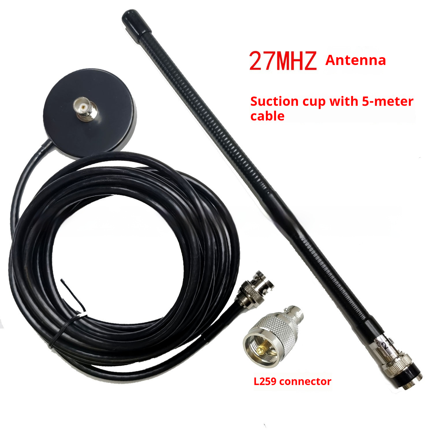 CB Radio Vehicle-mounted Mobile Antenna With BNC Connector