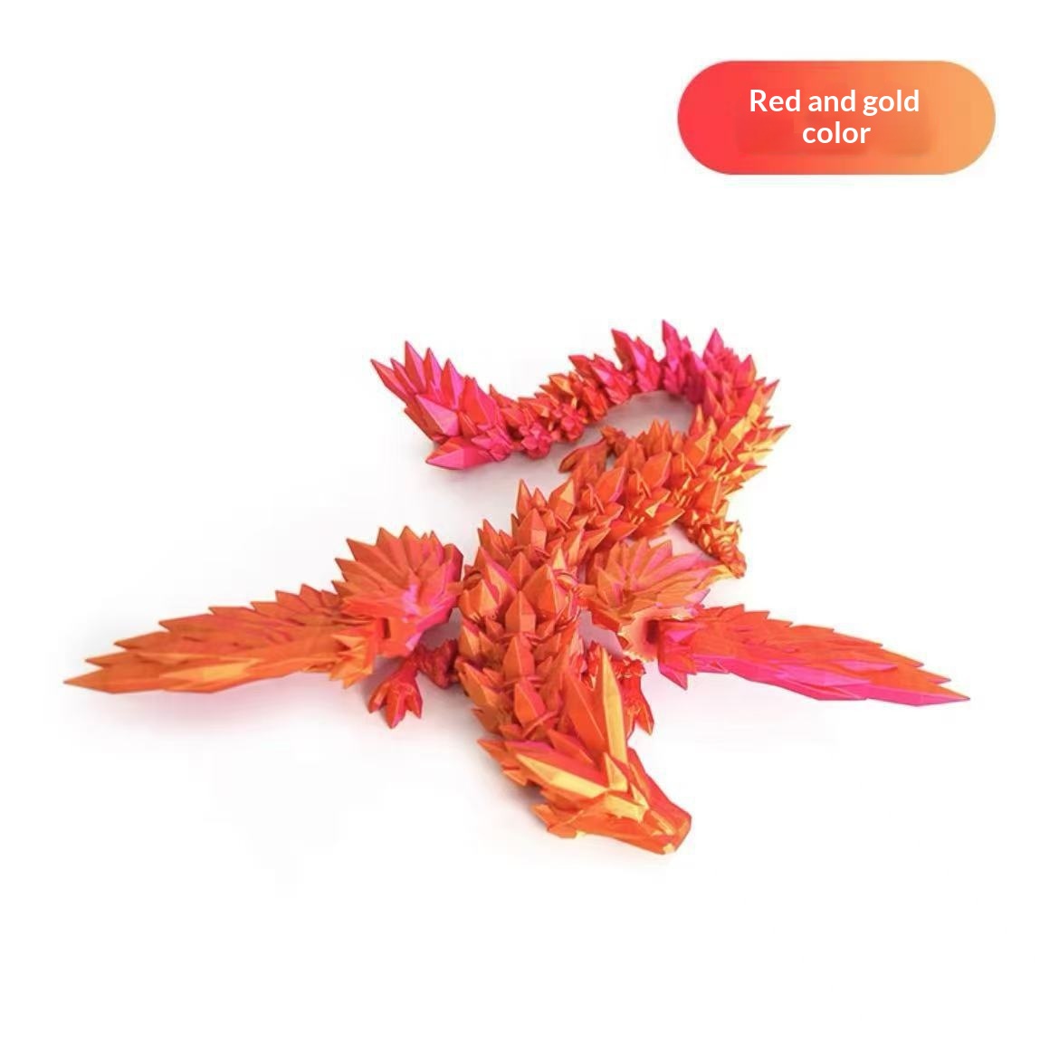 3D-printed Flying Dragon Model With A Fully Posable Body For Play