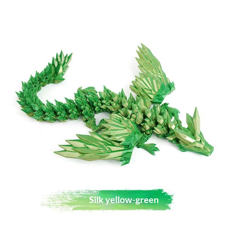3D-printed Flying Dragon Model With A Fully Posable Body For Play