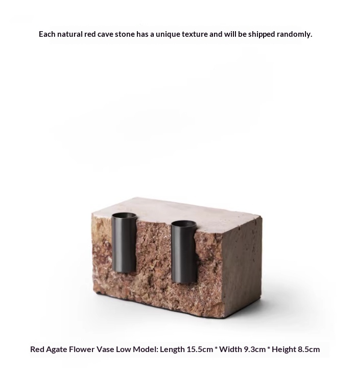 Travertine Stone Flower Vase, picture 4 of 4