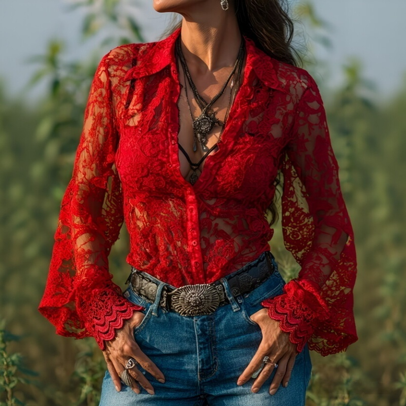 A Solid Color Top For Fashionable Ladies