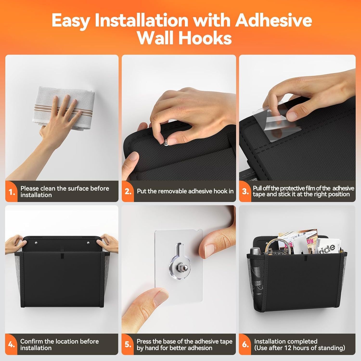 Wall-Mounted Fabric Storage Organizer For RV Door Perfect For Tidying Up Small Items In Your RV